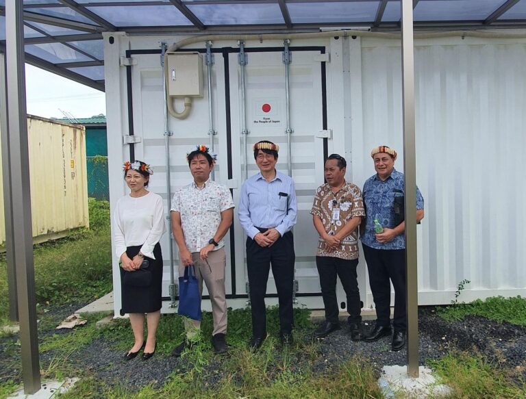 Handing over of container laboratories to the FSM states from the Japanese Embassy